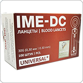 Ланцеты универсальные IME-DC, 100 штук