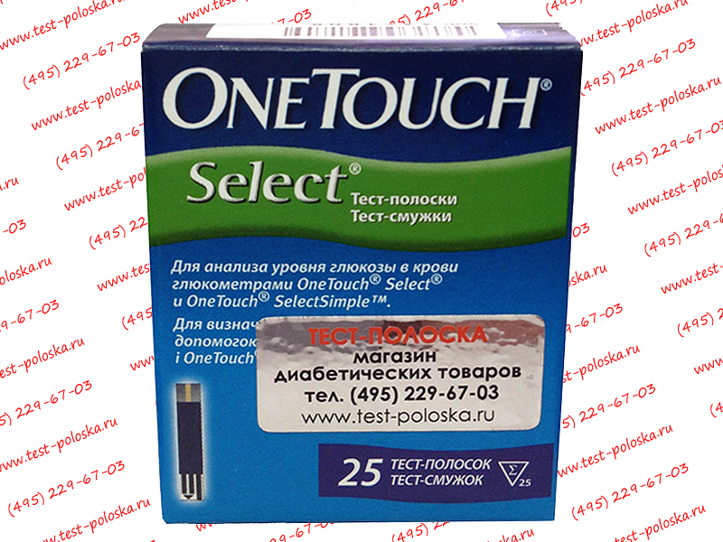 Контрольный раствор для глюкометра one touch select